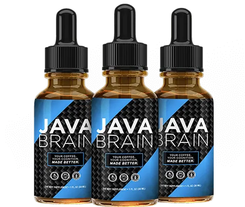 Java brain supplement bottle for focus and memory